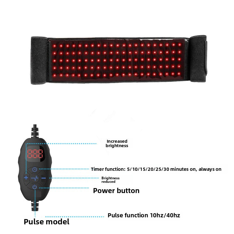 Red Infrared Light Therapy Belt for Back Pain Relief