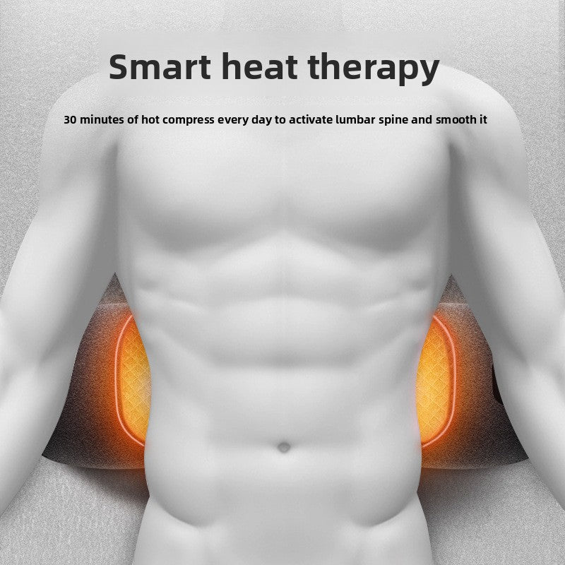 Ergonomic Lumbar Support Pillow with Heat and Massage