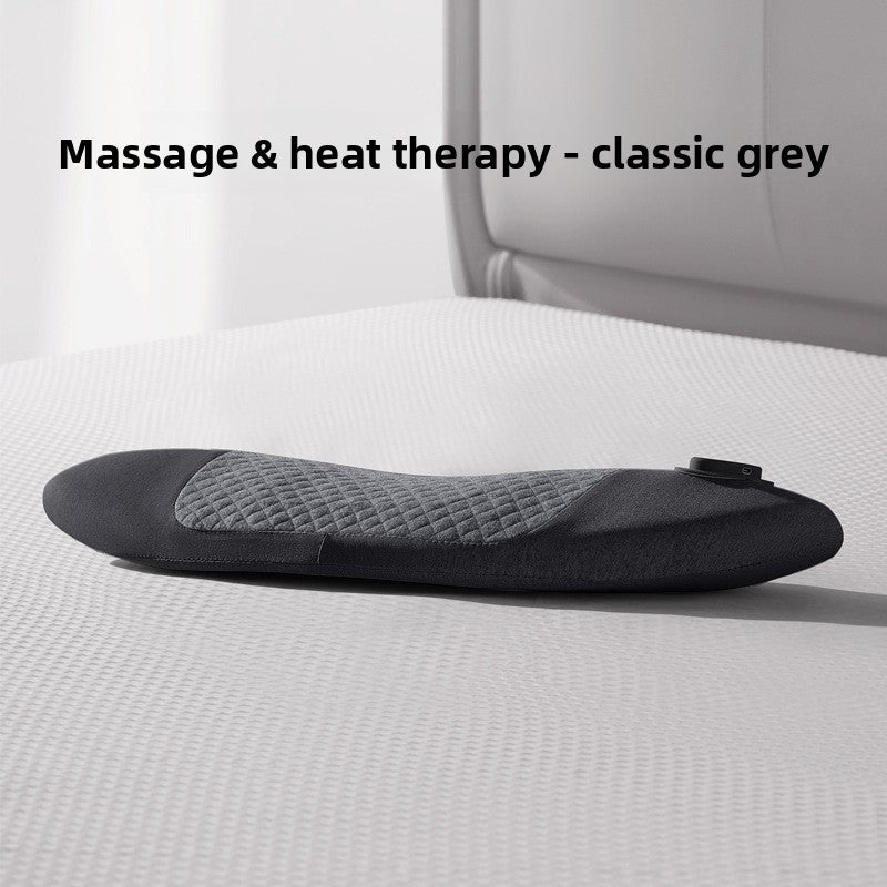 Ergonomic Lumbar Support Pillow with Heat and Massage