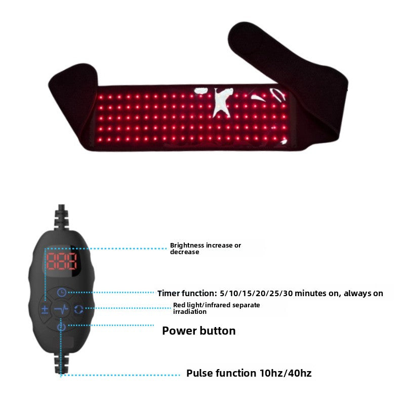 Red Infrared Light Therapy Belt for Back Pain Relief