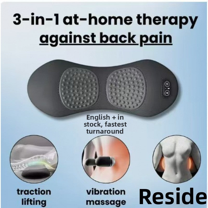 Ergonomic Lumbar Support Pillow with Heating and Massage