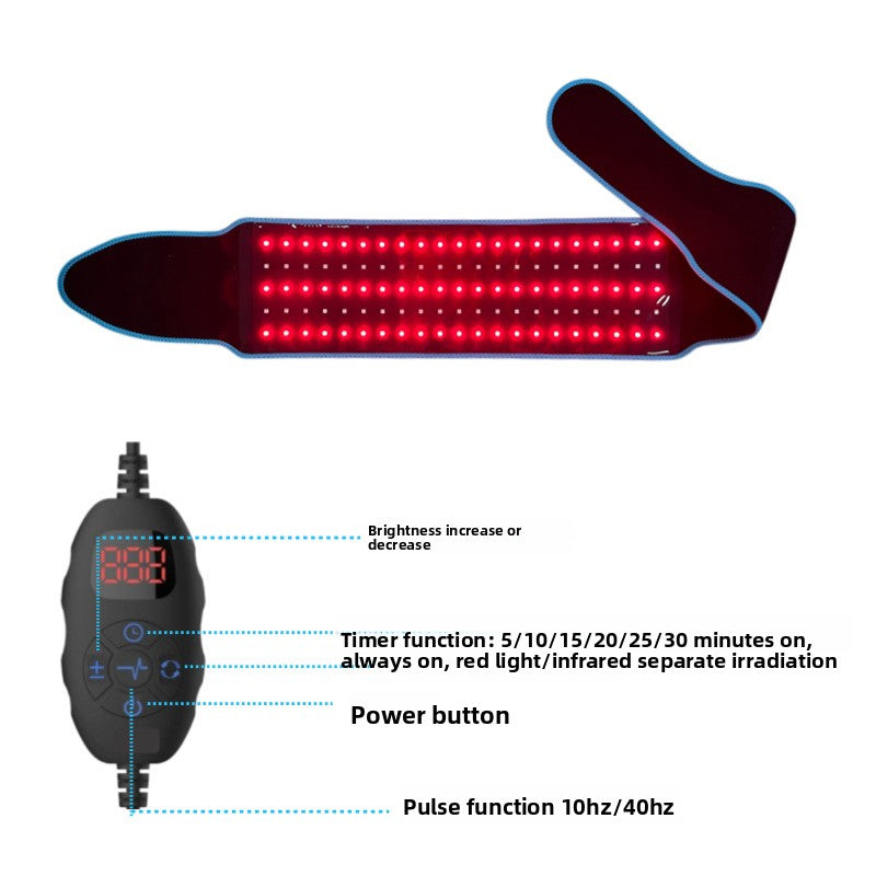 Red Infrared Light Therapy Belt for Back Pain Relief