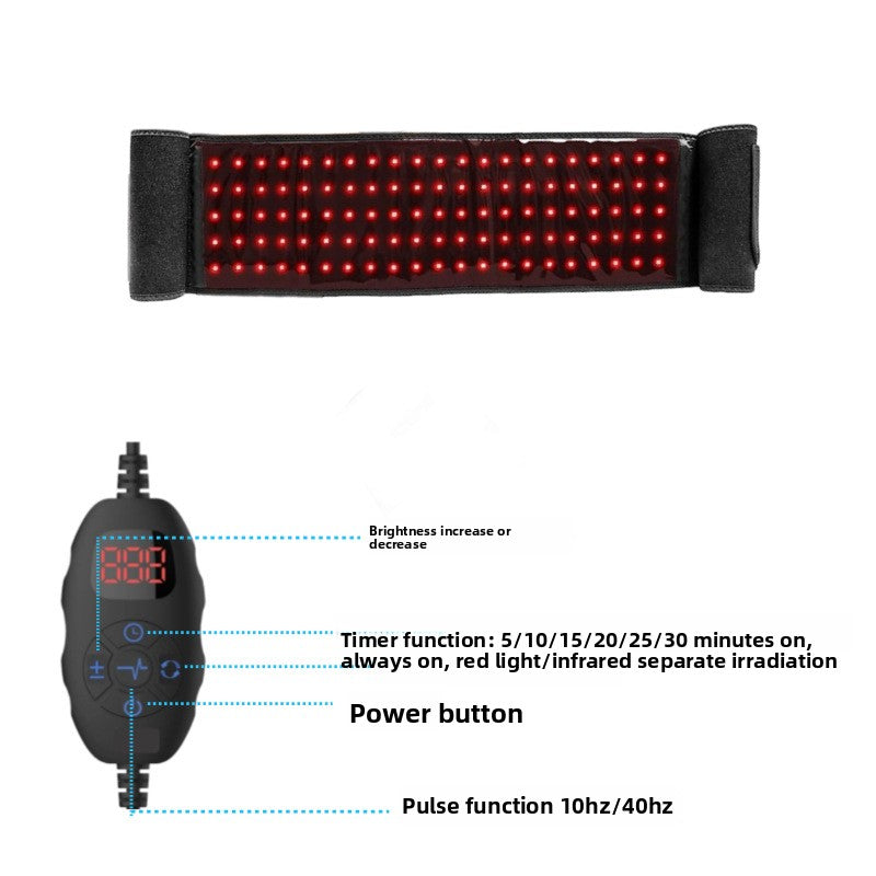 Red Infrared Light Therapy Belt for Back Pain Relief