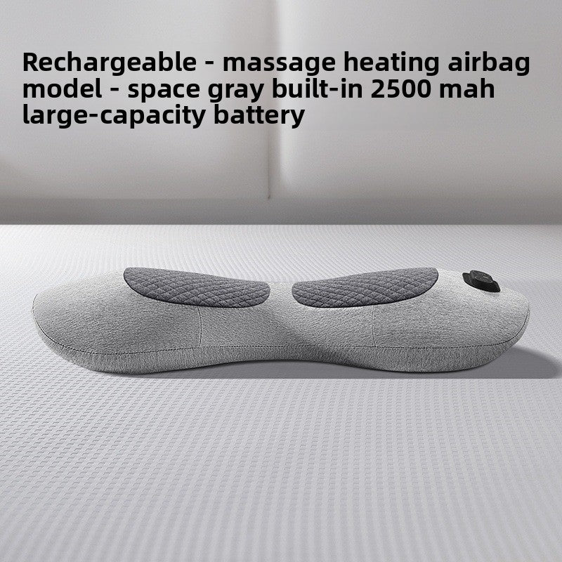 Ergonomic Lumbar Support Pillow with Heat and Massage