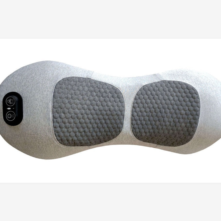 Ergonomic Lumbar Support Pillow with Heating and Massage
