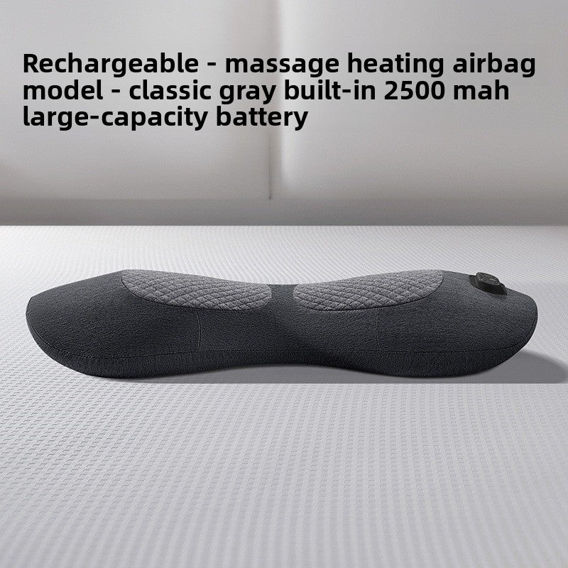 Ergonomic Lumbar Support Pillow with Heat and Massage