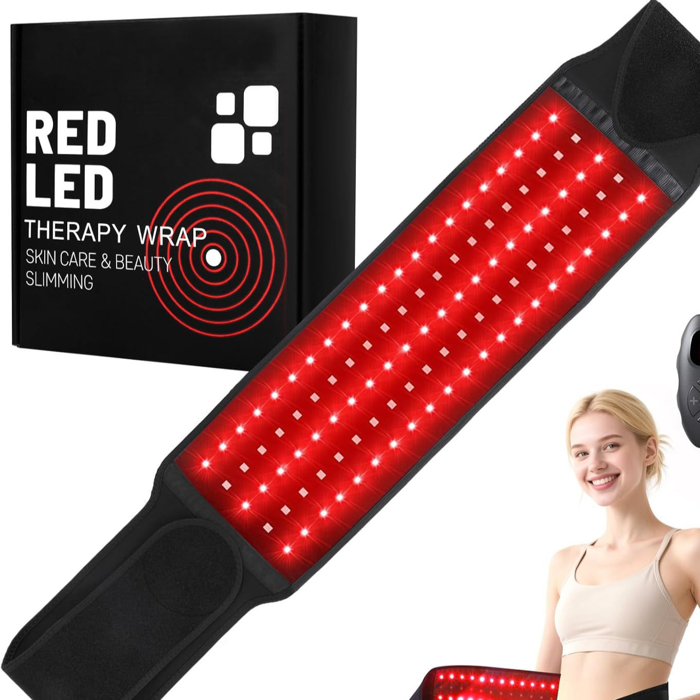 Red Infrared Light Therapy Belt for Back Pain Relief