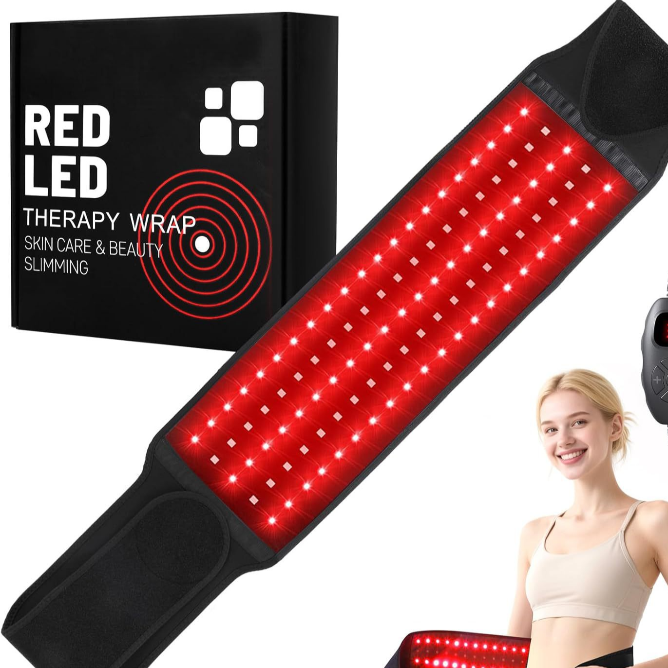 Red Infrared Light Therapy Belt for Back Pain Relief