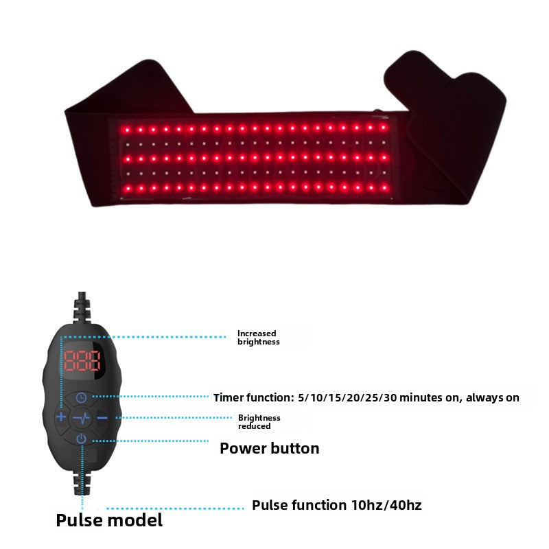 Red Infrared Light Therapy Belt for Back Pain Relief