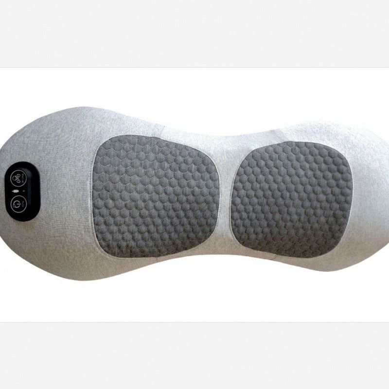 Ergonomic Lumbar Support Pillow with Heating and Massage