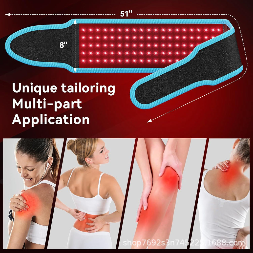 Red Infrared Light Therapy Belt for Back Pain Relief