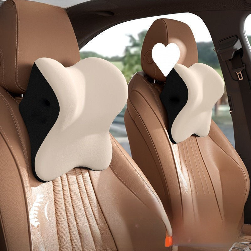 Car Headrest and Lumbar Support Pillow