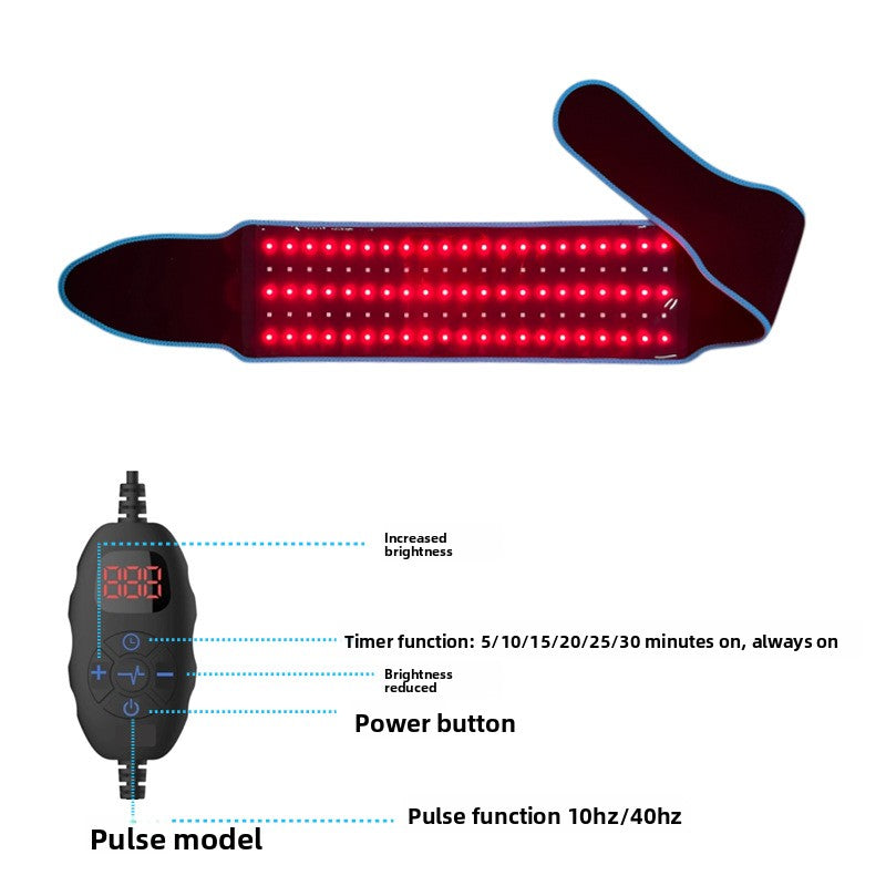 Red Infrared Light Therapy Belt for Back Pain Relief