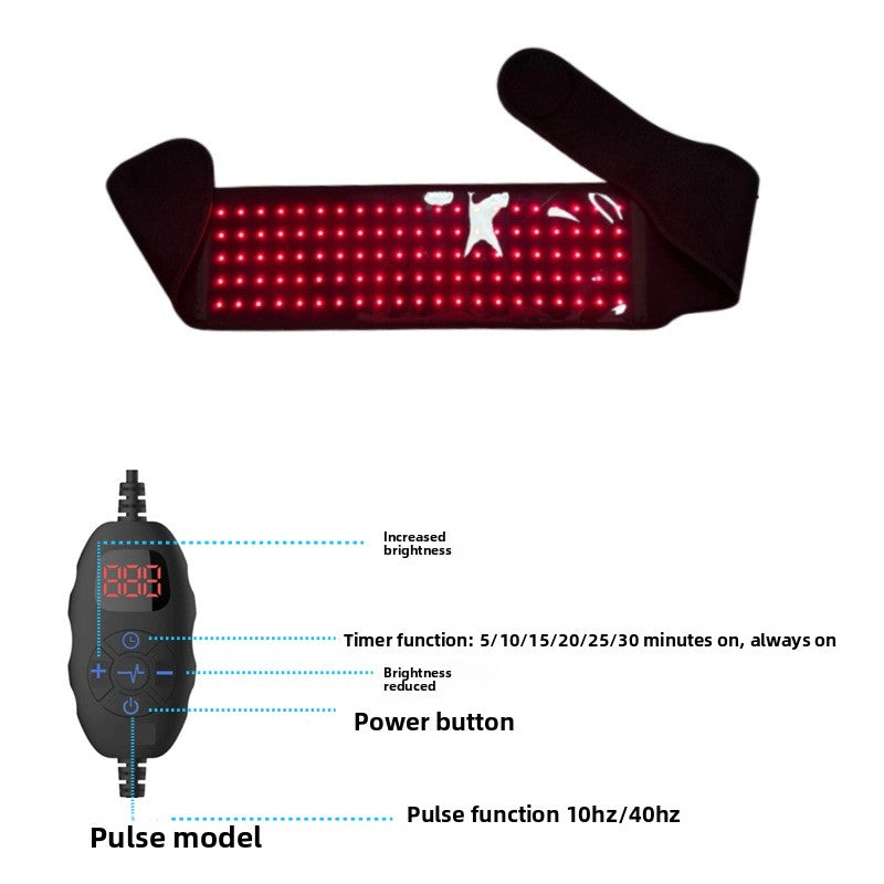 Red Infrared Light Therapy Belt for Back Pain Relief