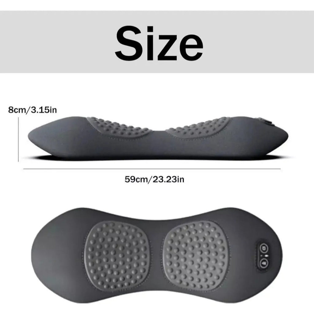 Ergonomic Lumbar Support Pillow with Heating and Massage