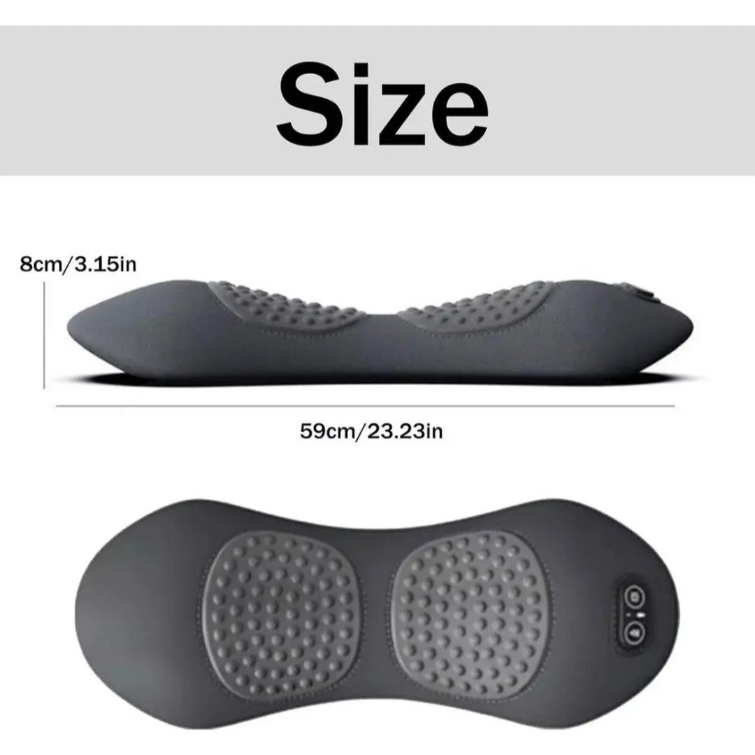 Ergonomic Lumbar Support Pillow with Heating and Massage